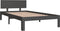 vidaXL - Bedframe - massief - grenenhout - grijs - 100x200 - cm