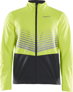 Craft Ideal Fietsjack Heren - Winddicht en waterafstotend - Geel - Maat S