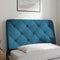 vidaXL - Hoofdbordkussen - 80 - cm - fluweel - blauw