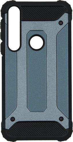 iMoshion Hoesje Geschikt voor Motorola One Macro Hoesje - iMoshion Rugged Xtreme Backcover - Donkerblauw