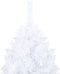 vidaXL - Kunstkerstboom - 210 cm - PVC - wit - extra dikke takken
