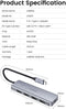 Ugreen 4-poorts USB-C Hub - USB 3.0 - Aluminium