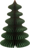 J-Line decoratie christmas tree waves - papier - donkergroen/koper - medium