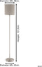 EGLO Pasteri Vloerlamp - E27 - 157,5 cm - Dimbaar - Grijs/Taupe