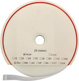 FASTECH® T0105000000325 Klittenband Om vast te plakken Hotmelt Haakdeel (l x b) 25000 mm x 50 mm Wit 25 m