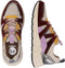 PS Poelman Minion Dames Sneakers - Lage Sneakers - Shiny Details - Bordeaux Beige Multi