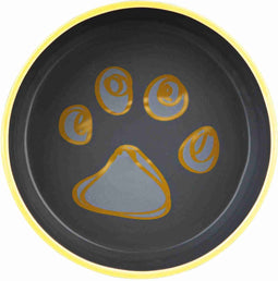 Trixie voerbak jimmy keramiek / rubberrand assorti 12x12 cm 400 ml