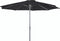 SenS-Line - Parasol Salou Stokparasol - Ø300 cm - 8-ribs- Polyester - Antraciet - Zonder Parsolvoet
