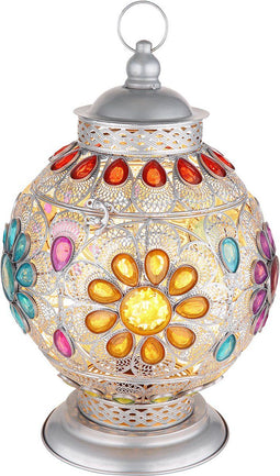 Globo Gelasius - Tafellamp - Dimbaar - Zilver - Ø 27cm - E27 - 15658T
