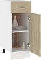 vidaXL - Onderkast - met - lade - Lyon - 30x46x81,5 - cm - bewerkt - hout - sonoma - eiken