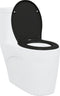 vidaXL - Snelle - Afneembare - Toiletzitting - met - Zachte - Sluiting - Duroplast - Zwart