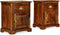 vidaXL - Nachtkastjes - 2 - st - 40x30x50 - massief - sheeshamhout