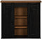 vidaXL - Hangkast - HALDEN - 2 - schuifdeuren - 75x22,5x70 - cm - grenenhout - zwart