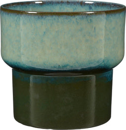 Mica Decorations Aster Bloempot - H23 x Ø26 cm - Stoneware - Groen