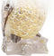 Kerstversiering DKD Home Decor Uil Hars (7,5 x 7,5 x 14 cm) (2 Stuks)