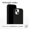 Accezz Liquid Silicone Backcover - MagSafe - Schokabsorberend - Zwart (iPhone 15)