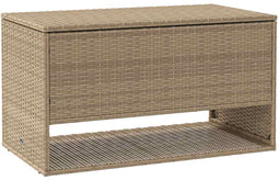 vidaXL - Opbergbox - voor - buiten - 100x55x55,5 - cm - poly - rattan - beige