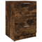 vidaXL - Wastafelkast - 40x37x59 - cm - bewerkt - hout - gerookt - eikenkleurig