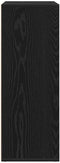 vidaXL - Dressoir - Zwart - Eiken - 60x31x84 - cm - Bewerkt - Hout
