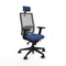 Piqueras y Crespo 2D066N2 - Bureaustoel - Hoofdsteun en verstelbare hoogte - Marineblauw
