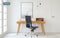 Feel Furniture - Luxe Executive bureaustoel van 100% rundleer - Hoge rugleuning - Zwart