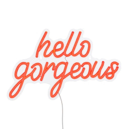 Luca Lighting Neonverlichting - Hello Gorgeous - USB-aansluiting - Rood