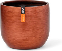 Capi Europe - Bloempot bol Retro Gold & Copper - 17x15 - Koper - Opening Ø15.4 - Bloempot voor binnen - 5 jaar garantie - BRTC133