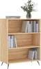 vidaXL - Boekenkast - 69,5x32,5x90 - cm - bewerkt - hout - sonoma - eikenkleurig