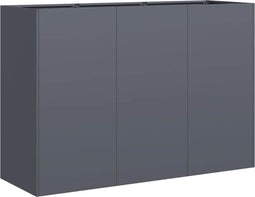 vidaXL - Plantenbak - 120x40x80 - cm - koudgewalst - staal - antracietkleurig
