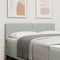 vidaXL - Hoofdbord - met - Kristallen - Knopen - - - Lichtgrijs - - - 160 - cm - - - Velvet