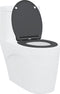 vidaXL - Snelle - Afneembare - Toiletbril - met - Softclose - Duroplast - Antra