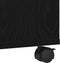 vidaXL - Printerstand - met - Wielen - Zwart - Eiken - 41x32x34,5 - cm