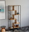 Boekenkast wandkast Stoer - industrieel - metaal hout - 180 cm hoog