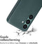 Accezz Samsung Galaxy S24 - Back Cover - MagSafe Leather - Cedar Green