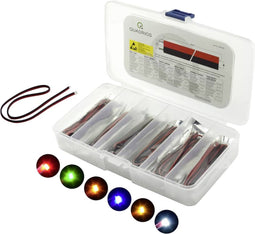 Quadrios LED-assortiment Rood, Groen, Geel, Blauw, Wit, Amber 20 mA 3.0 V