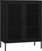 vidaXL - Opbergkast - 80x35x101,5 - cm - staal - zwart