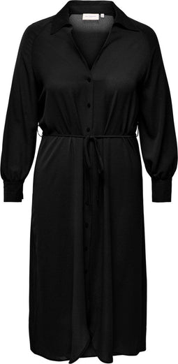 ONLY CARMAKOMA - CARRIELLE LS SHIRT DRESS - Lange jurk met knoopsluiting en ceintuur - Maat 44