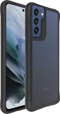 iMoshion Hoesje Geschikt voor Samsung Galaxy S21 FE Hoesje - iMoshion Rugged Hybrid Case - Zwart / Transparant