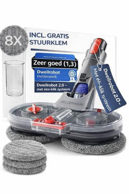 HELDENWERK Dyson V6 - Dweilopzetstuk - Elektrisch - 150 ml waterreservoir (8 pads)