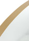 J-Line spiegel Rond Hoge Rand - metaal/glas - goud - large - Ø 110 cm