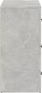 vidaXL - Dressoir - 80x33x70 - cm - bewerkt - hout - betongrijs