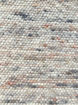 Carlotta 16 Vloerkleed - 250x300 - Rechthoek - Laagpolig,Structuur Tapijt - Landelijk - Grijs, Roze