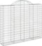 vidaXL - Schanskorven - 2 - st - gewelfd - 200x30x160/180 - cm - ijzer