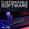THE G-LAB KEYZ-CAESIUM/FR - Gamingtoetsenbord - RGB-membraan - 12 sneltoetsen - 19 anti-ghosting-toetsen