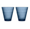 Iittala Kastehelmi Glas - 30 cl - Regenblauw - 2 Stuks