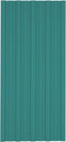 vidaXL - Dakpanelen - 12 - st - 100x45 - cm - gegalvaniseerd - staal - groen