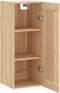 vidaXL - Wandkast - 34,5x34x90 - cm - bewerkt - hout - sonoma - eikenkleurig