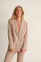 na-kd Basic Oversize Blazer - Oversized pasvorm - Donker Beige