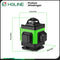 HGLINE 4D 16-lijn Kruislijnlaser - Zelfnivellerende 360° Groene laser - Incl. 2x accu & draagtas