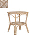 Mica Decorations Zambia Tuin Tafel - 55x55x56 cm - Rotan - Lichtbruin